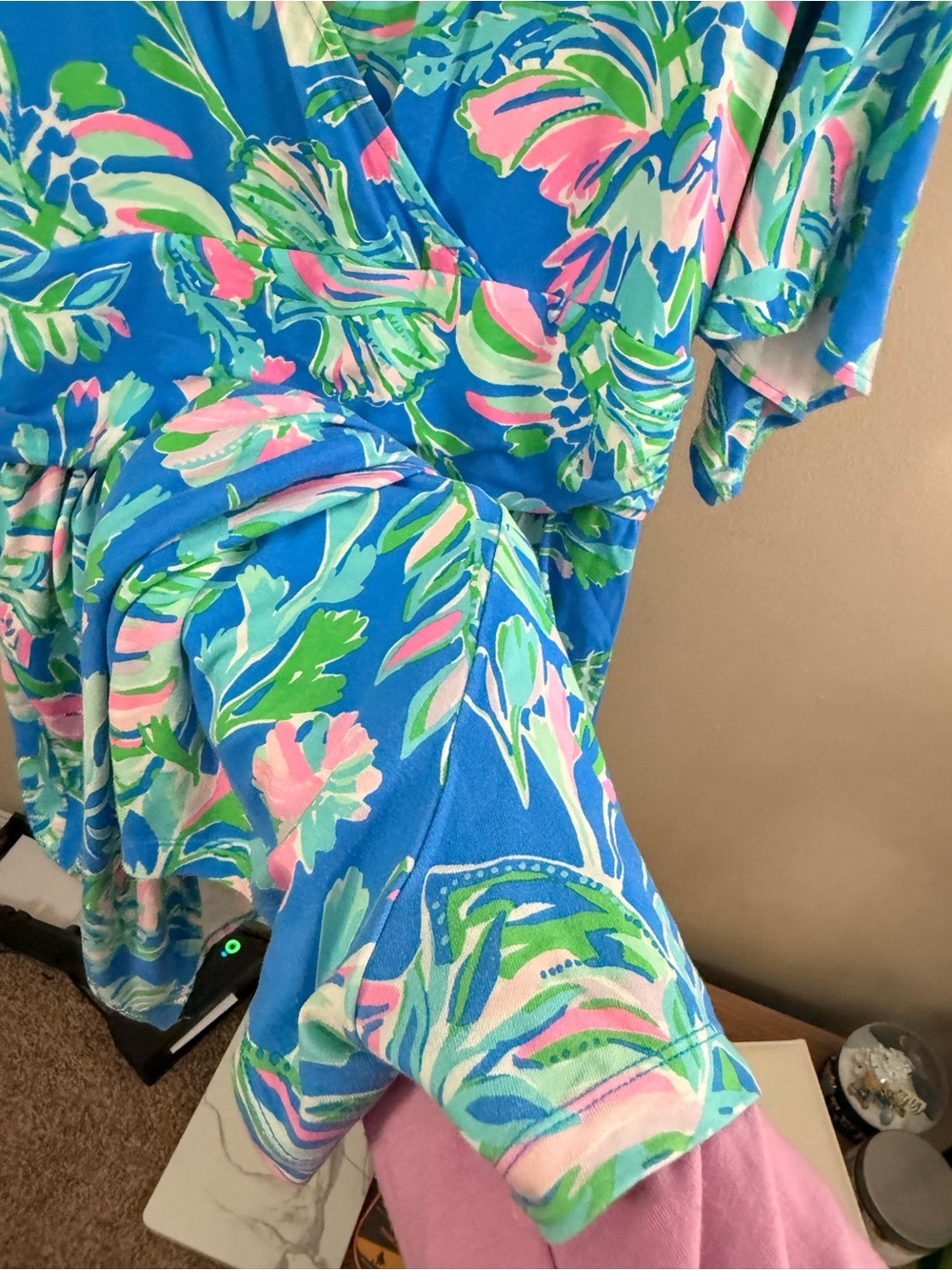 Lilly Pulitzer Pargi Wrap Romper Women’s L - Picture 7 of 7